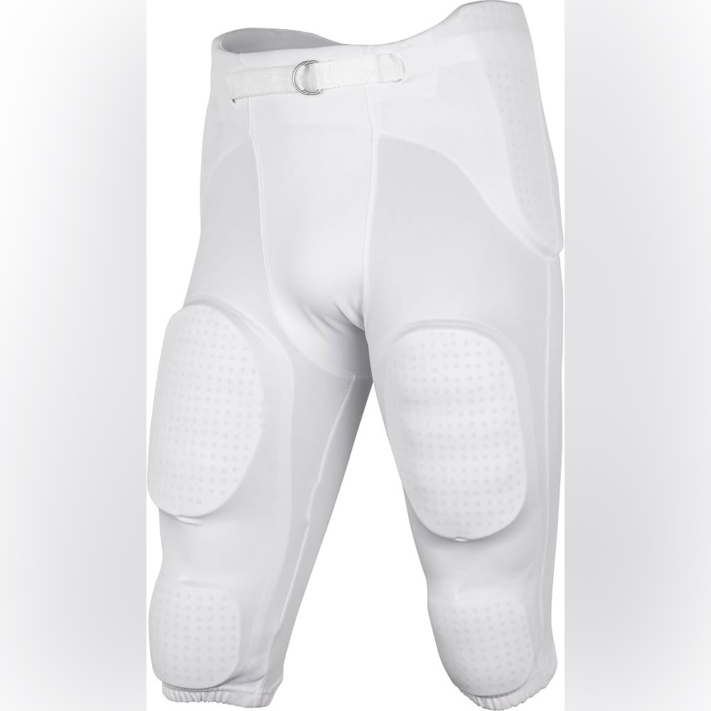 Champro Youth Football  Pants with Built-In Padding - White, Size: Youth XS